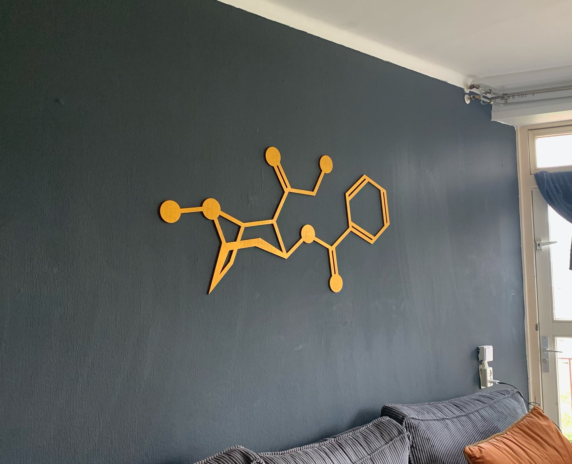 Oxytocin molecule - Love hormone,Chemical wall decor,Wood art,Molecular formula