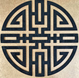 Feng Shui wall art, Wealth prosperity, Good fortune, Cai symbol,Money,Wooden wall decor