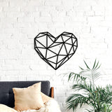 Wooden heart decor, heart wall art, heart wood art, wooden decorations, geometric decor, heart gift