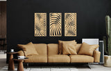 Palm leaf wall art, tryptic wall art, three piece wall art, palm leaf art, modern coastal art, beach cottage decor, palm leaves wall decor
