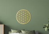 Flower of life wall art, wooden wall decor, sacred geometry wall art, spiritual artwork, housewarming gift