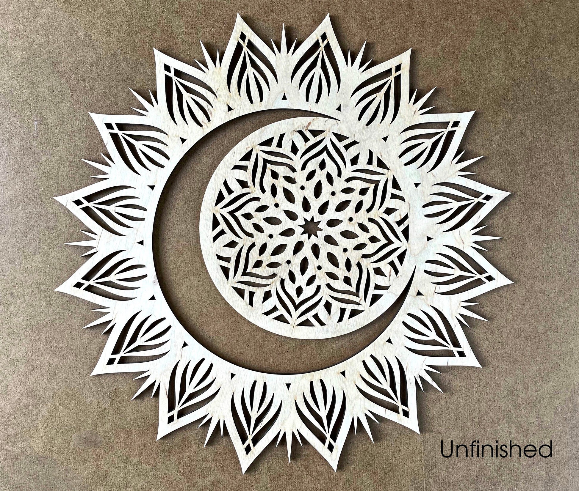 Lunar eclipse, sun moon wall art, circular art, mandala wall hanging, wall decor over the bed, moon and sun art, eclipse wooden wall art