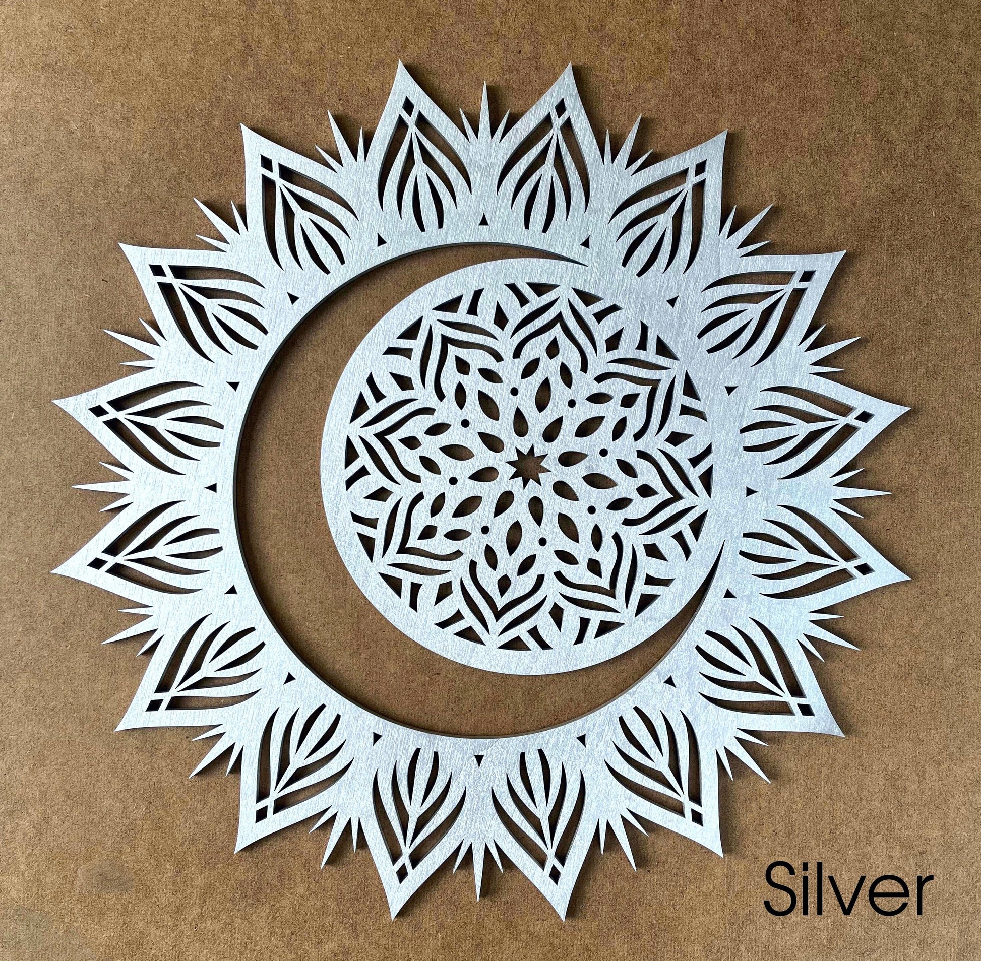 Lunar eclipse, sun moon wall art, circular art, mandala wall hanging, wall decor over the bed, moon and sun art, eclipse wooden wall art