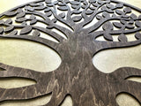 Viking decorations set, tree of life wooden, valknut decor, vegvisir, norse decor, wooden tree wall art, viking art symbols, circular art
