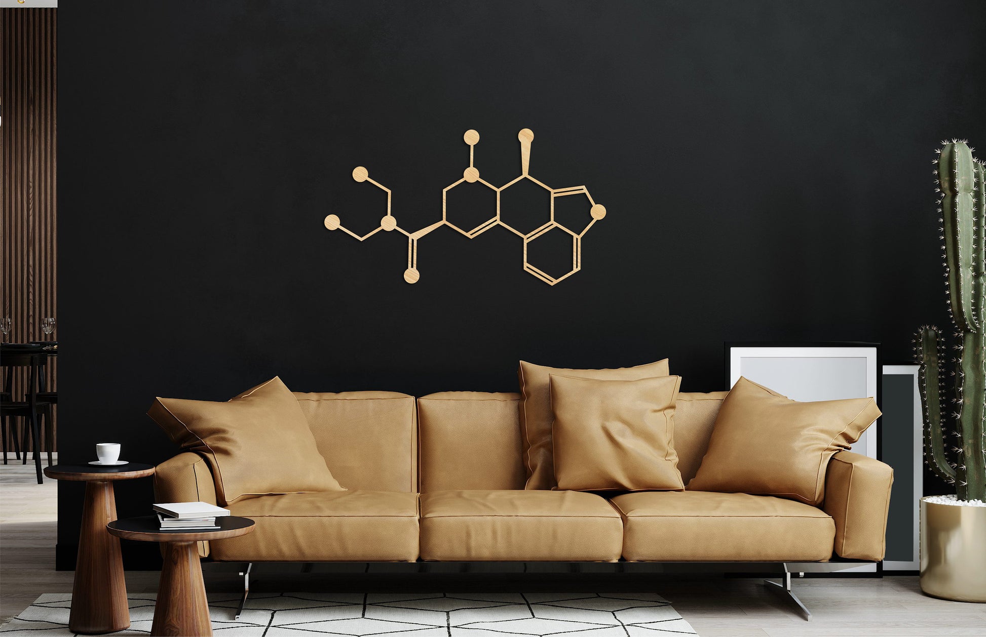 LSD molecule wall art, chemistry decoration, psychedelic art, medical artwork, chemical art, lsd wood wall art, lysergic acid diethylamide