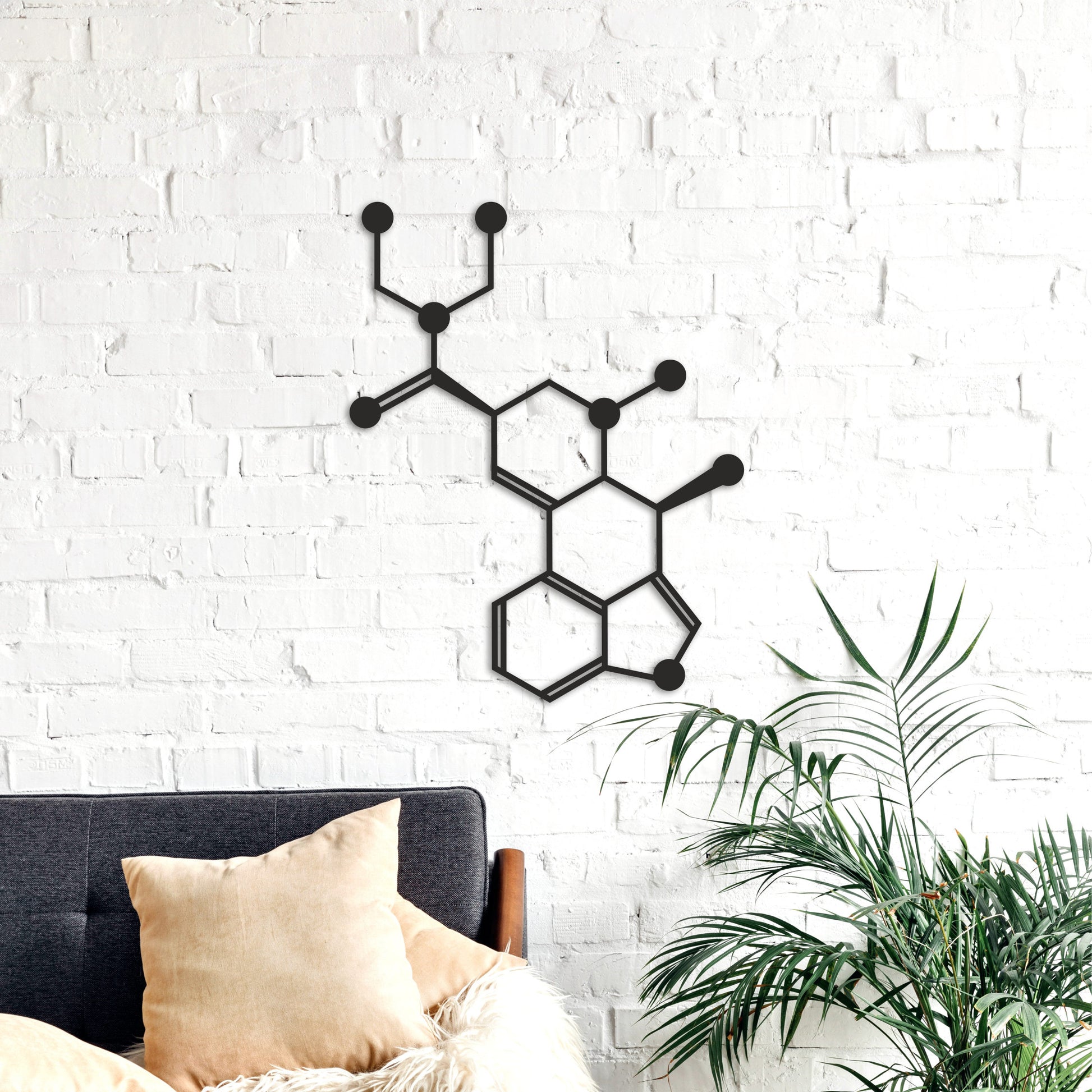 LSD molecule wall art, chemistry decoration, psychedelic art, medical artwork, chemical art, lsd wood wall art, lysergic acid diethylamide