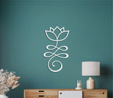 Unalome lotus, lotus wall art, unalome, buddhist wall art, zen wall decor, lotus wall decor, yoga studio wall decor, zen wood wall art