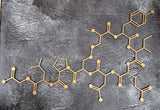 Oxytocin molecule - Love hormone,Chemical wall decor,Wood art,Molecular formula