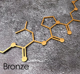 Oxytocin molecule - Love hormone,Chemical wall decor,Wood art,Molecular formula
