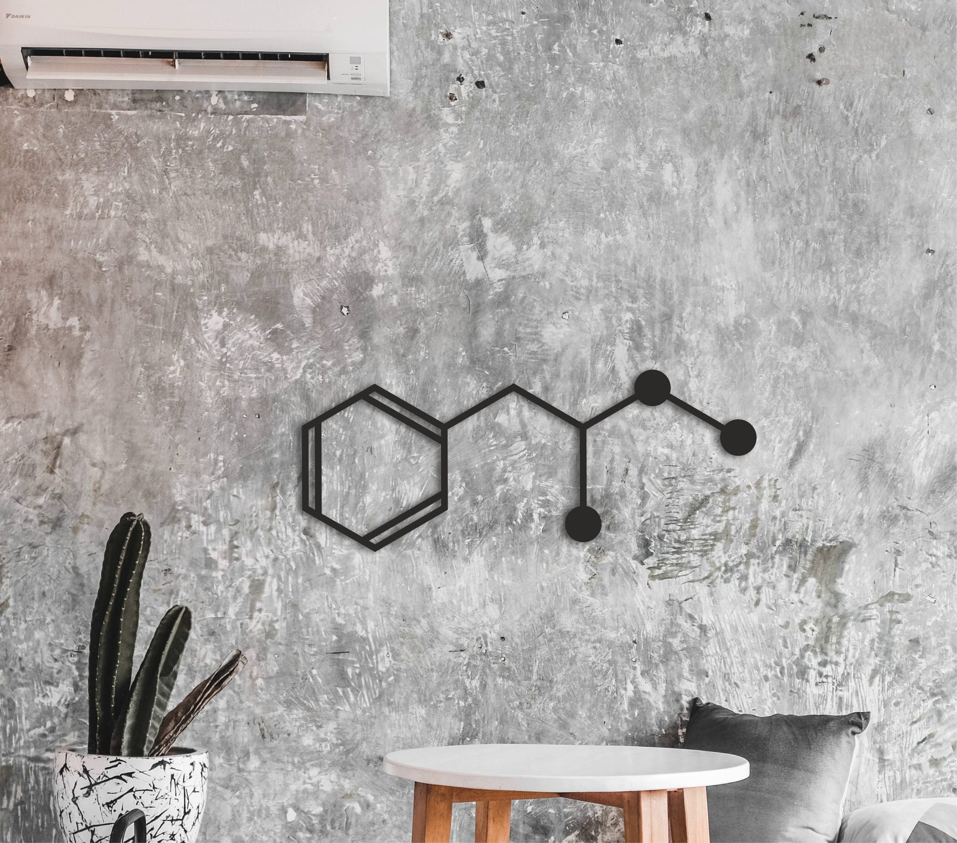 IN STOCK, methamphetamine molecule wall decor, chemistry decoration, drug art, medical office decor, doctor wall art