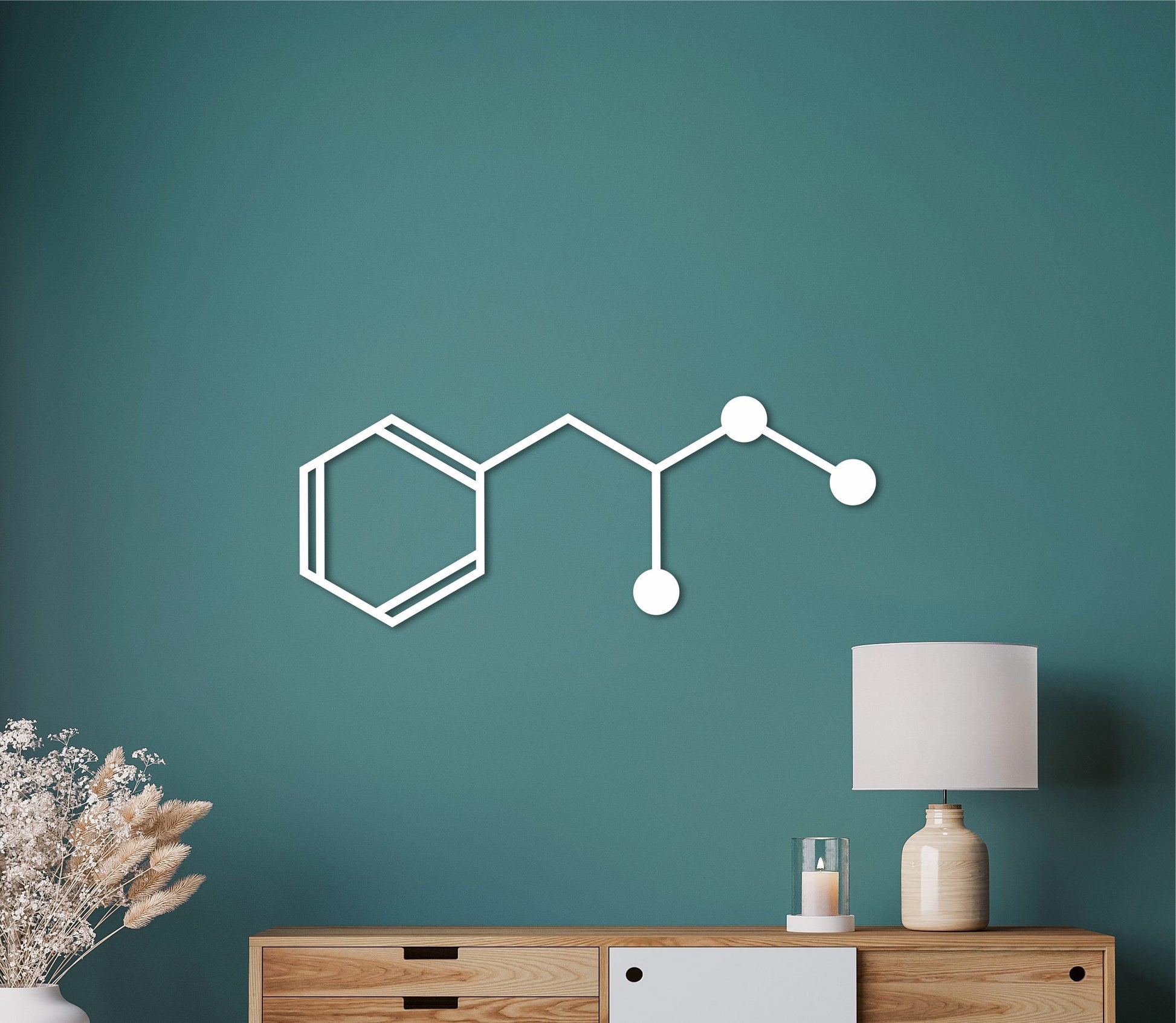 IN STOCK, methamphetamine molecule wall decor, chemistry decoration, drug art, medical office decor, doctor wall art