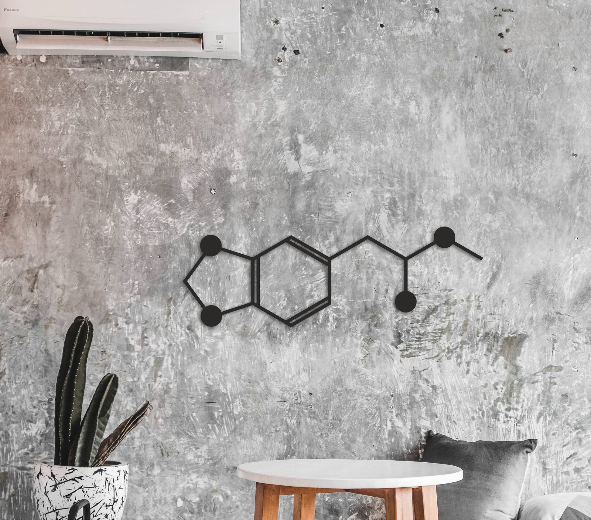 MDMA molecule, Extasy wall art, Wooden decor, E, Molly