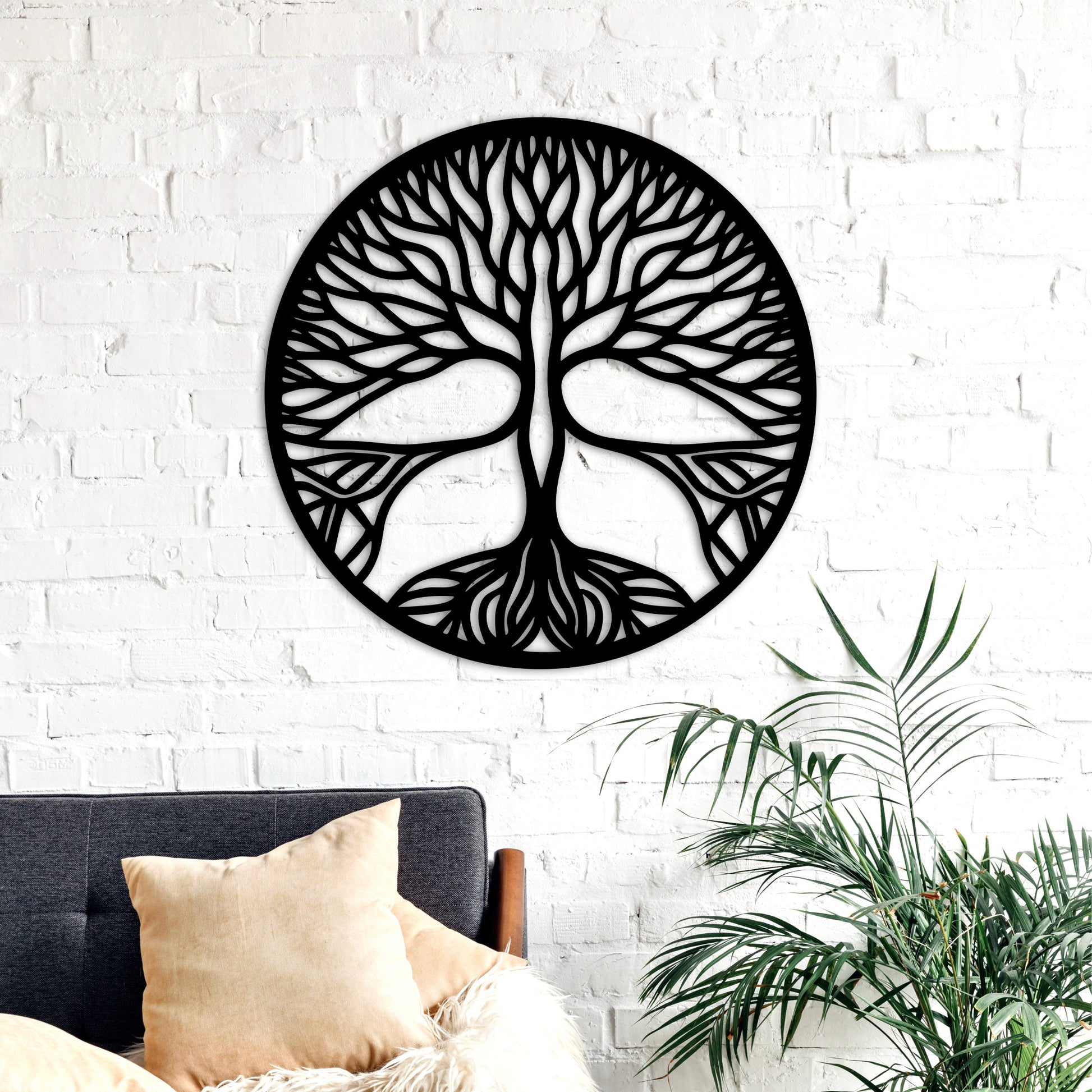 Tree of life wall art, Large wall decor, Wooden decorations