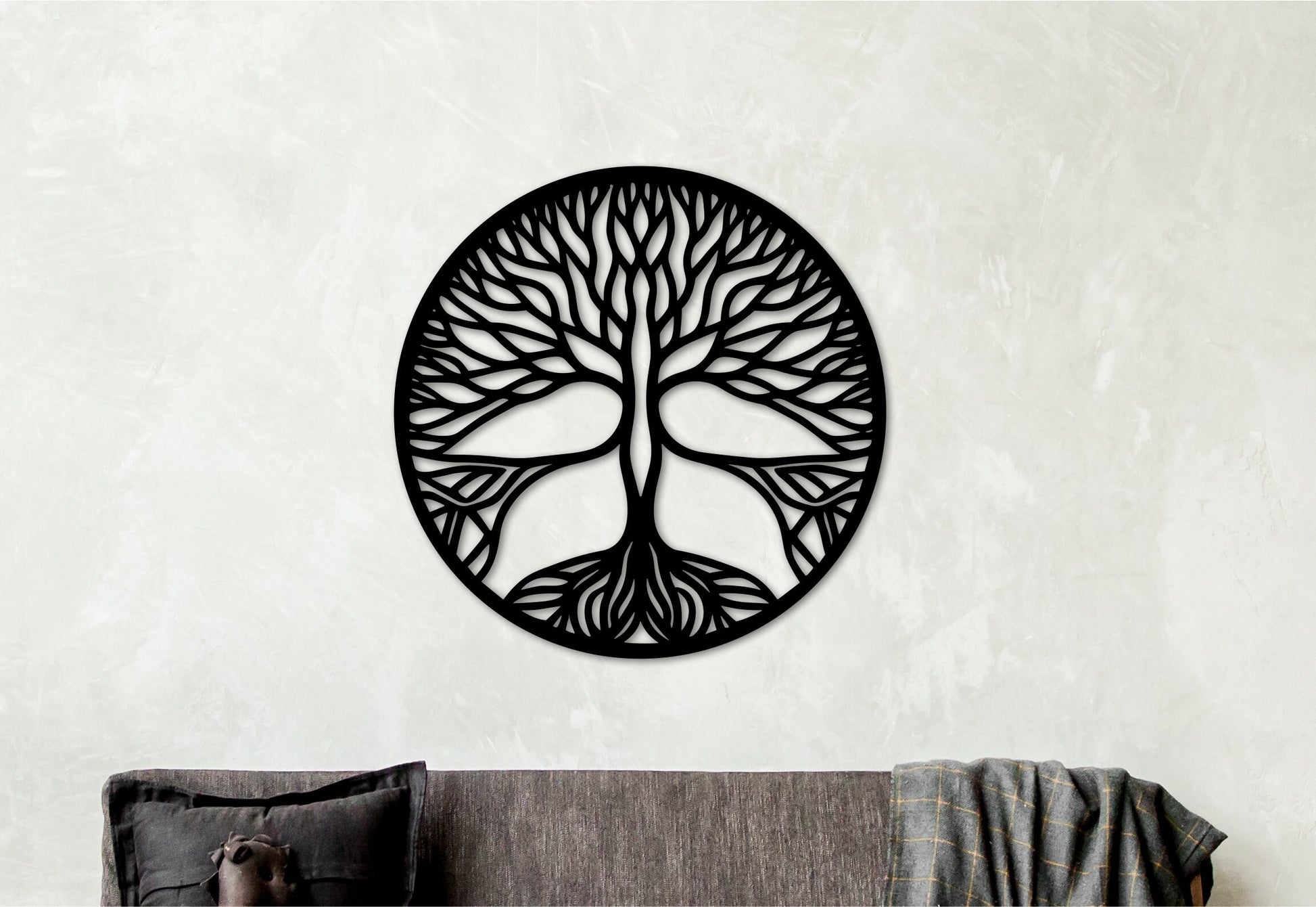 Tree of life wall art, Large wall decor, Wooden decorations