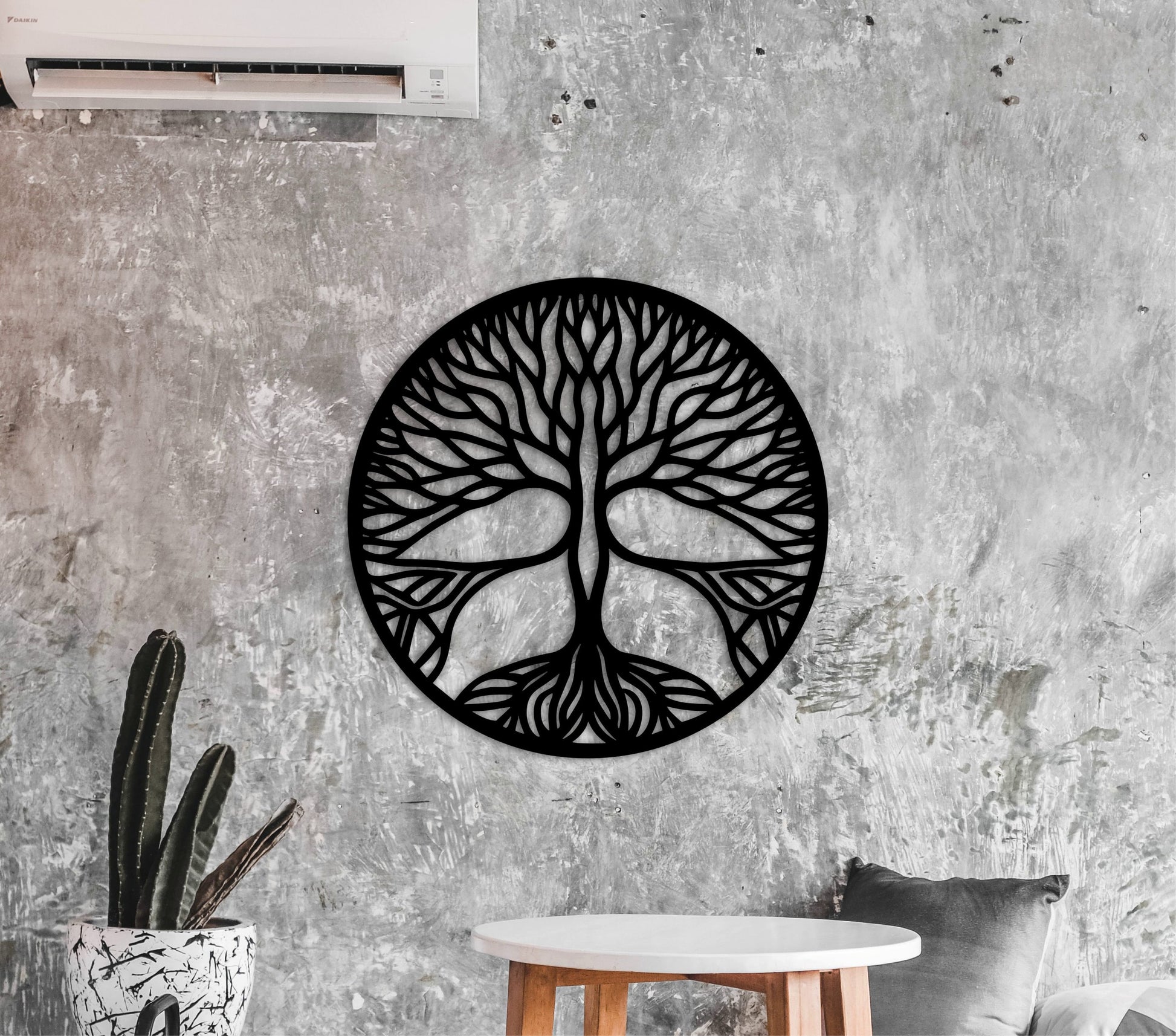 Tree of life wall art, Large wall decor, Wooden decorations