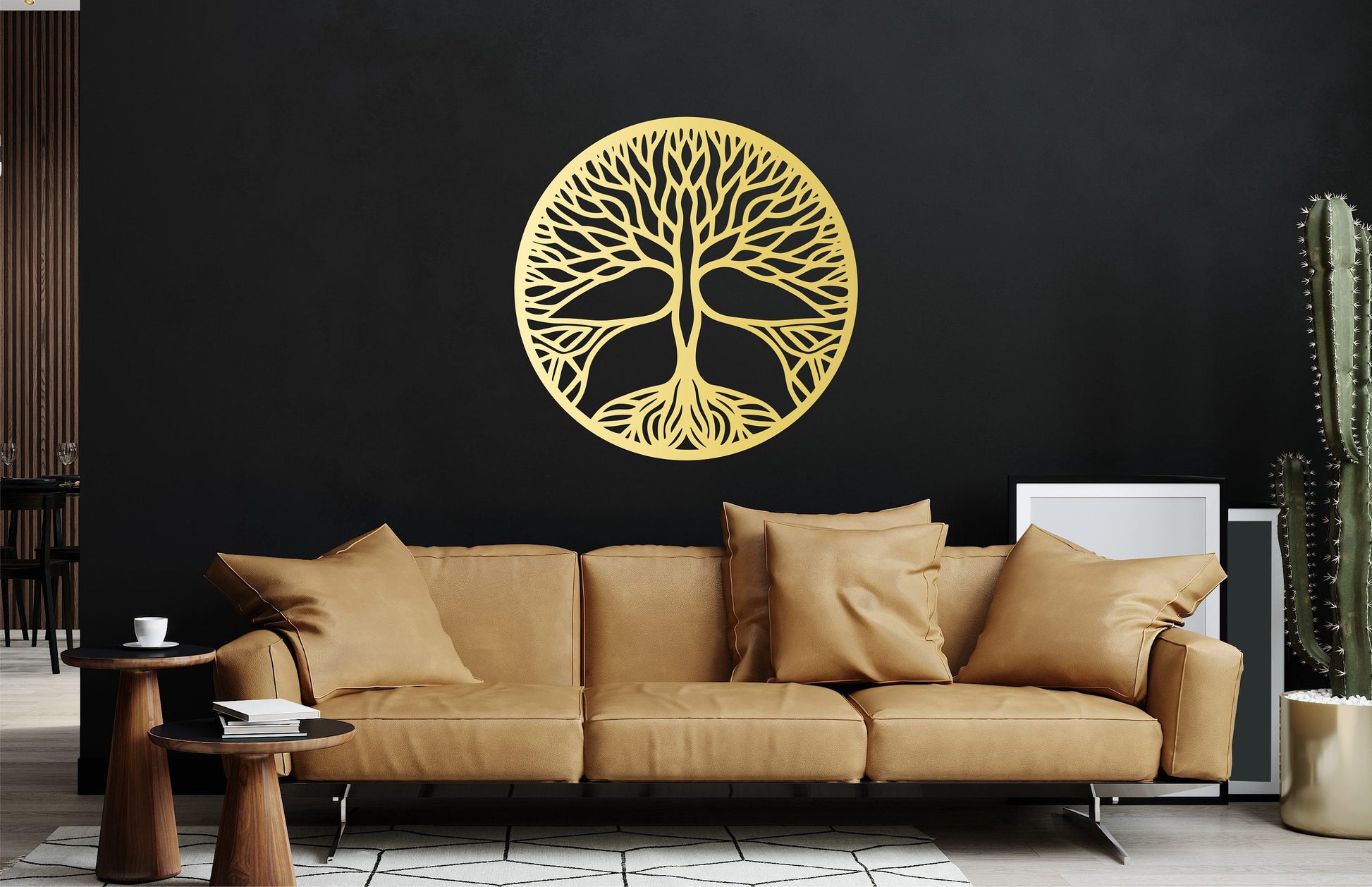 Tree of life wall art, Large wall decor, Wooden decorations