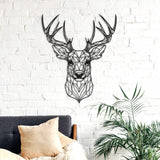Deer wall art, Large wall decor, Wooden decorations, Housewarming gift, Animal decor