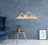 IN STOCK, mountain wood art, wood wall decor, boho mountain art, mountain theme, woodsy decor, wood mountain wall art, boho mountain decor
