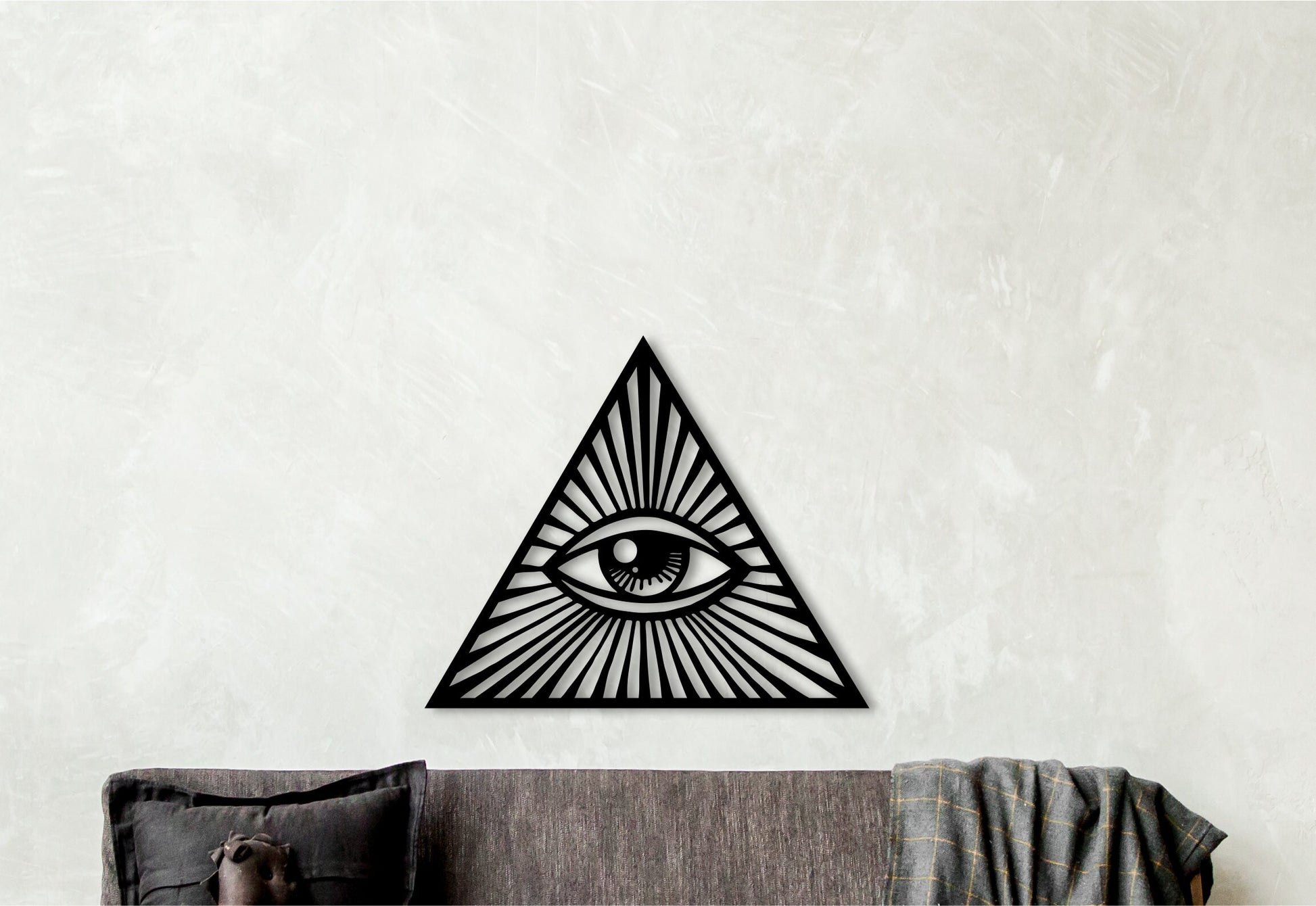 Eye of providence, masonic art, evil eye wall decor, evil eye art, occult decor, indie room decor, masonic art, evil eye home decor