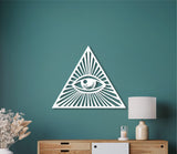 Eye of providence, masonic art, evil eye wall decor, evil eye art, occult decor, indie room decor, masonic art, evil eye home decor