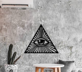 Eye of providence, masonic art, evil eye wall decor, evil eye art, occult decor, indie room decor, masonic art, evil eye home decor
