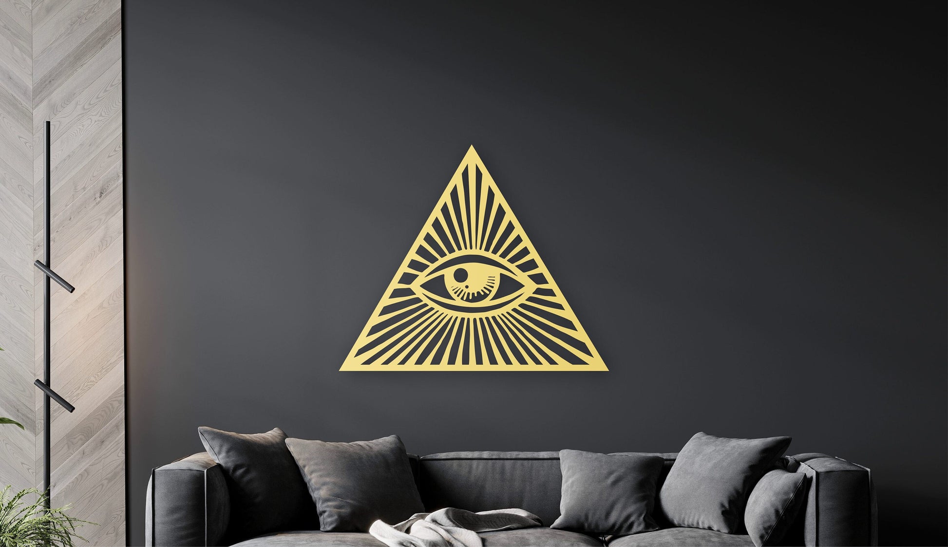 Eye of providence, masonic art, evil eye wall decor, evil eye art, occult decor, indie room decor, masonic art, evil eye home decor