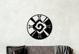 Hunab Ku wood wall decor, mayan wall art, mayan decor, aztec wall decor, aztec art, sacred geometry art, geometric wood art, circular art