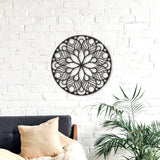 Wooden mandala wall hanging, floral mandala, mandala wall art, mandala wood decor, therapy office decor, yoga studio decor, large wooden art