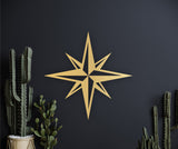 Rose of the winds, wooden nautical star decor, compass wood wall art, compass rose decoration, compass wall decor, north star wall decor