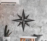 Rose of the winds, wooden nautical star decor, compass wood wall art, compass rose decoration, compass wall decor, north star wall decor