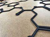 Cortisol molecule, stress hormone wood decor, biology room decor, customized wooden wall art, doctor wall art, medical office wood decor
