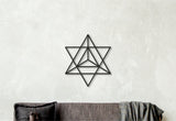 3 piece wall art set, merkaba wall art, metatron wall art, sri yantra art, tryptic wall art, triptych wood wall art, wooden unique decor