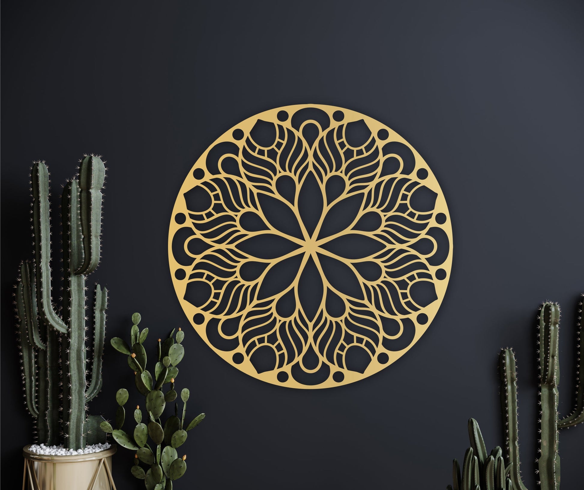 Wooden mandala wall hanging, floral mandala, mandala wall art, mandala wood decor, therapy office decor, yoga studio decor, large wooden art