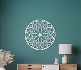 Wooden mandala wall hanging, floral mandala, mandala wall art, mandala wood decor, therapy office decor, yoga studio decor, large wooden art