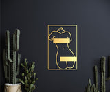 Female body line art, woodsy decor, sensual wood art, naked woman art, female body wall art, nude line wooden art, female line wooden decor