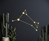 Aries wood wall art, aries decor, astronomy decor, constellation wood art, astrology decor, aries zodiac sign, galaxy decor