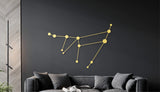 Capricorn wood wall art, space themed room decor, capricorn astrology gifts, celestial decor