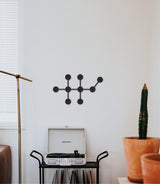 Alcohol molecular wood decor, chemical art, chemistry teacher gift, med student wood wall gift, ethanol wall decor, chemical formula sign