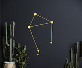 Libra wood wall art, libra wall decor, libra constellation, custom wall constellation, libra birthday gift, star nursery decor