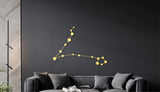 Pisces wood symbol, pisces constellation, pisces wood wall art, february and march birthday gifts, zodiac sign gifts