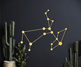 Sagittarius constellation, sagittarius wood wall art, space themed room decor, woodsy decor, custom constellation