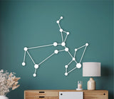 Sagittarius constellation, sagittarius wood wall art, space themed room decor, woodsy decor, custom constellation