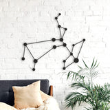 Sagittarius constellation, sagittarius wood wall art, space themed room decor, woodsy decor, custom constellation