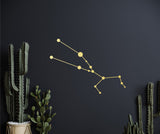 Taurus wood constellation, taurus wall art, taurus decor, space themed room decor, astronomy wall art, astrology wood decor
