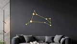 Aries wood wall art, aries decor, astronomy decor, constellation wood art, astrology decor, aries zodiac sign, galaxy decor