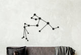 Aquarius wall art, horoscope aquarius wood sign, constellation art, zodiac wall decor, aquarius gifts