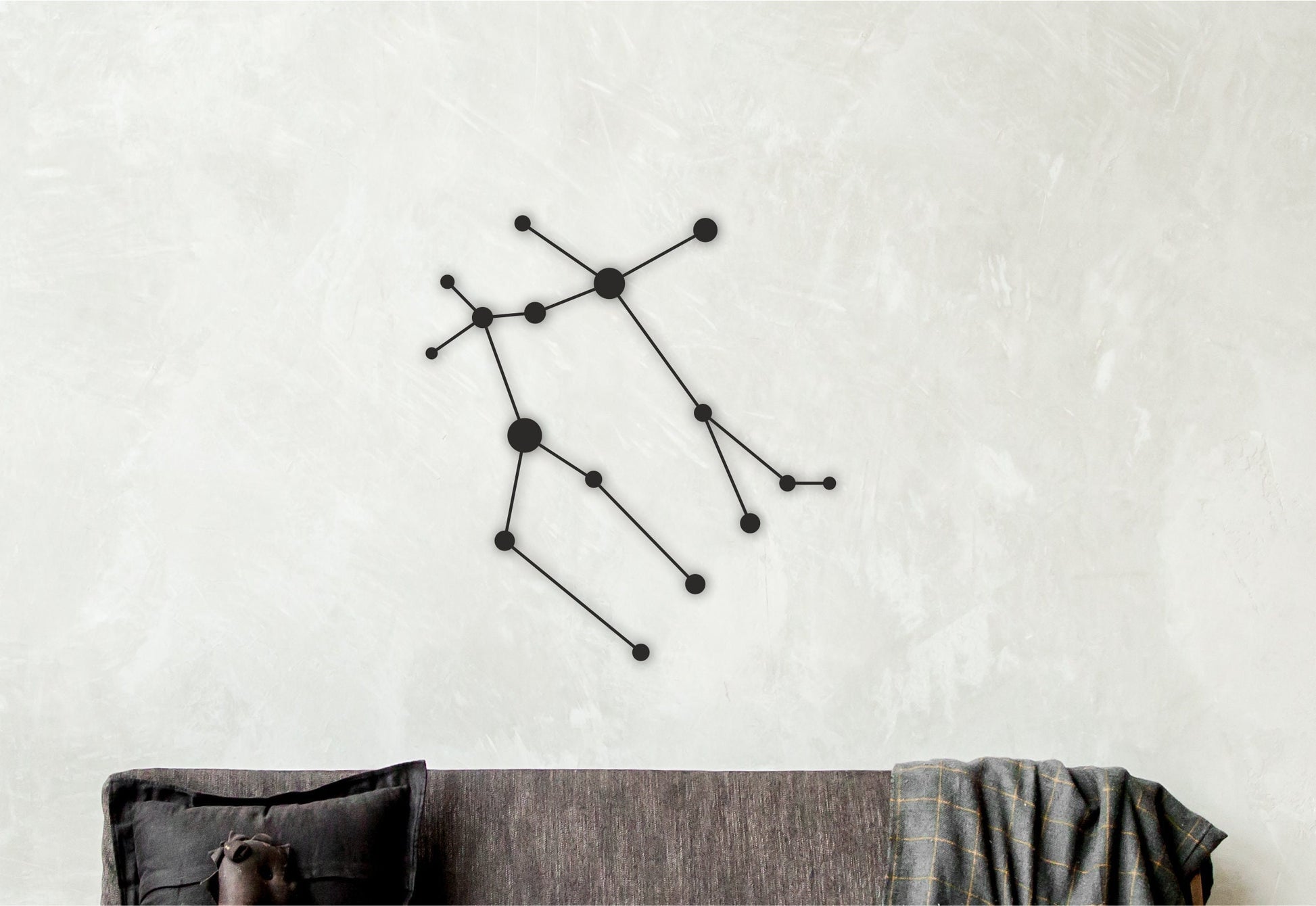 Gemini wood wall art, gemini constellation, gemini zodiac sign, gemini gifts, astrology wall art, celestial decor