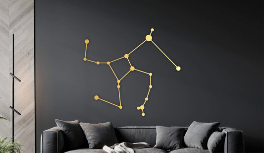 Hercules constellation, ancient greek decor, hercules wood decor, star wall hanging, hercules star art, space themed room decor