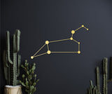 Leo constellation, leo zodiac wood sign, leo wall decor, astronomy wall art, august birtday gift, celestial wood decor