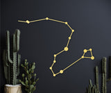 Draco constellation, greek mythology decor, dragon room decor, wall hanging, dragon artwork, celestial decor, star constellation